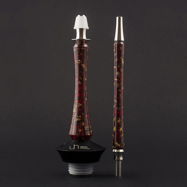 Кальян Union Hookah Sleek Акрил С Шишками Красный   в Петропавловске-Камчатском