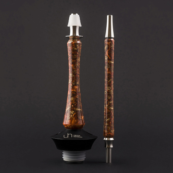 Кальян Union Hookah Sleek Акрил С Шишками Янтарь  в Петропавловске-Камчатском