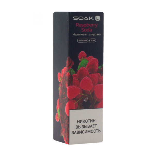 Жидкость Soak Raspberry Soda 10 Мл 2 Мг в Петропавловске-Камчатском
