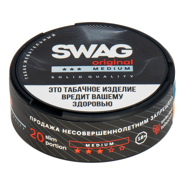 Жевательный табак Swag Medium Original 10 грамм в Петропавловске-Камчатском