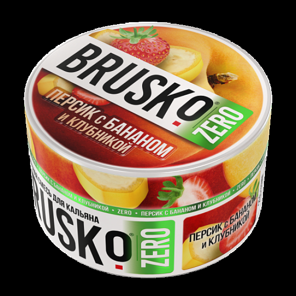 Смесь Brusko Персик С Бананом И Клубникой (Zero)  250 гр в Петропавловске-Камчатском