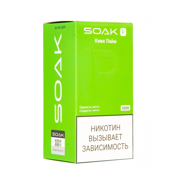 Soak R Киви Лайм 5000 Затяжек в Петропавловске-Камчатском