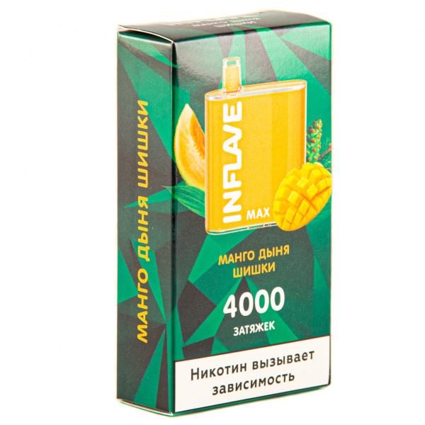 Inflave Max Манго-Дыня-Шишки (4000 Затяжек) в Петропавловске-Камчатском