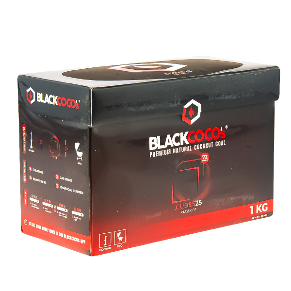 Уголь Blackcoco’s Кокосовый 72 Шт (25 Мм) в Петропавловске-Камчатском