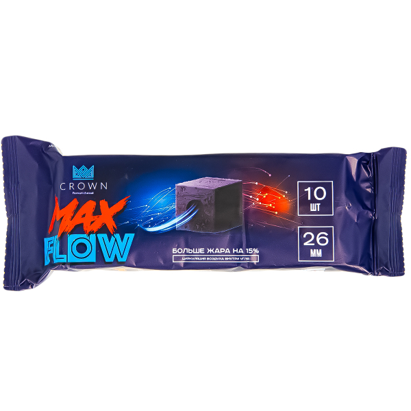 Уголь Crown Maxflow Кокосовый 10 Шт (26 Мм) в Петропавловске-Камчатском