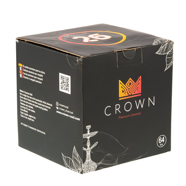 Уголь Crown Кокосовый 64 Шт (26 Мм) в Петропавловске-Камчатском