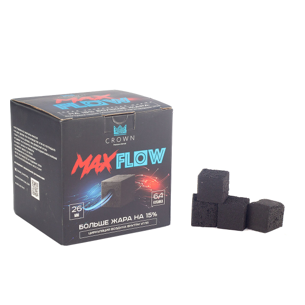 Уголь Crown Maxflow Кокосовый 64 Шт (26 Мм) в Петропавловске-Камчатском