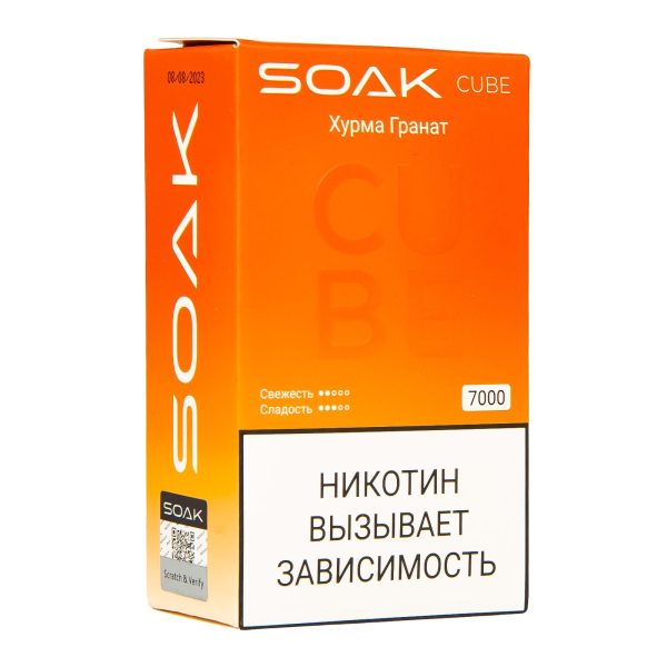 Soak Cube Хурма Гранат 7000 Затяжек в Петропавловске-Камчатском