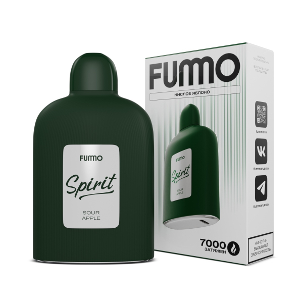 Электронка Fummo Spirit Кислое Яблоко  в Петропавловске-Камчатском