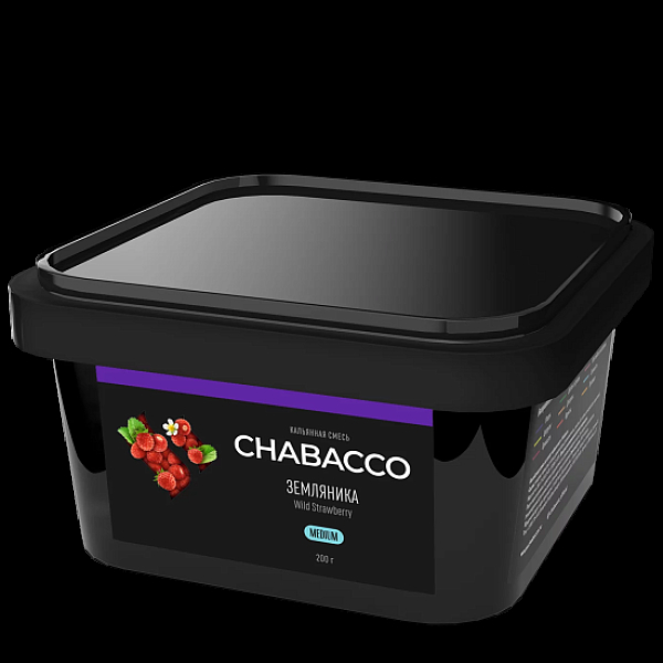 Смесь Chabacco Wild Strawberry    Medium 200 гр в Петропавловске-Камчатском