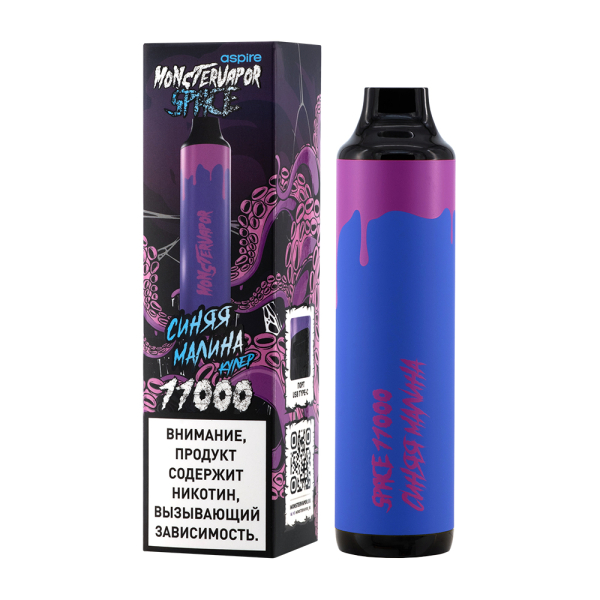 Электронка Monstervapor Space Синяя Малина (11000 Затяжек) в Петропавловске-Камчатском