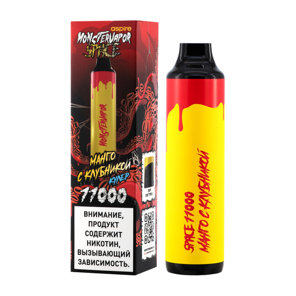 Электронка Monstervapor Space Манго И Клубника (11000 Затяжек) в Петропавловске-Камчатском