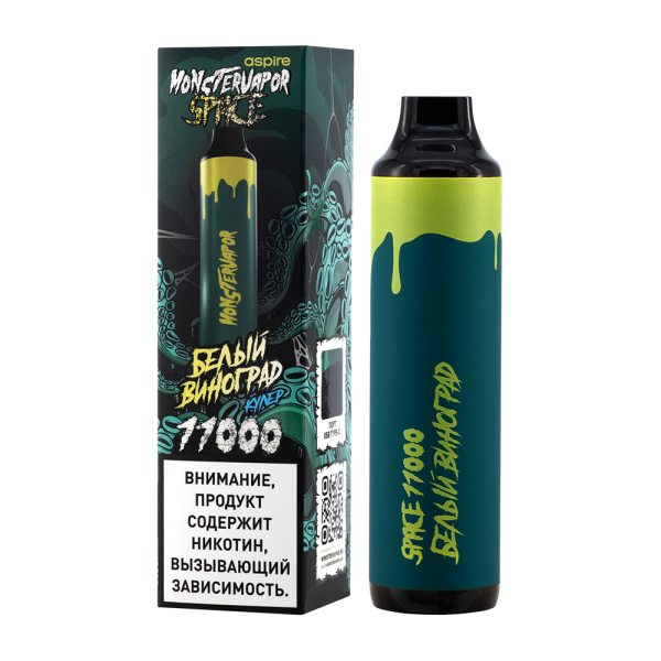 Электронка Monstervapor Space Белый Виноград (11000 Затяжек) в Петропавловске-Камчатском