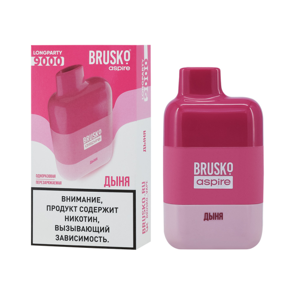 Электронка Brusko Longparty Дыня (9000 Затяжек) в Петропавловске-Камчатском