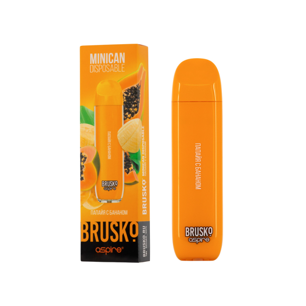 Электронка Brusko Minican Папайя С Бананом(1500 Затяжек) в Петропавловске-Камчатском