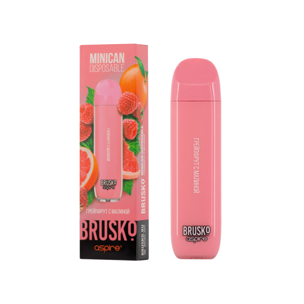 Электронка Brusko Minican Грейпфрут С Малиной (1500 Затяжек) в Петропавловске-Камчатском
