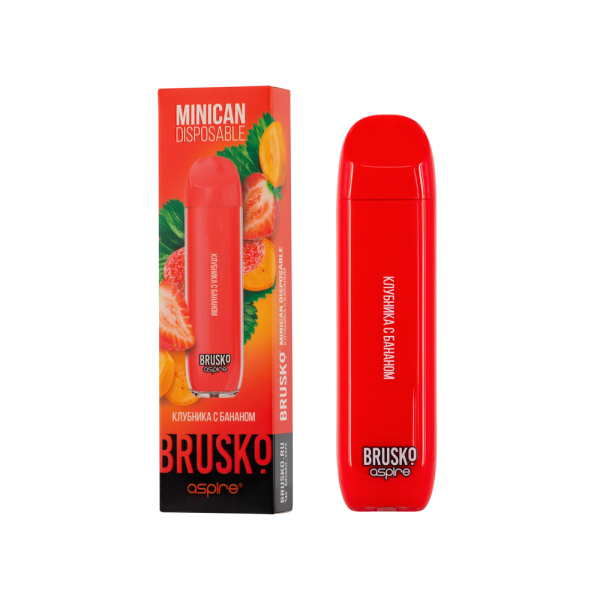 Электронка Brusko Minican Клубника С Бананом (1500 Затяжек) в Петропавловске-Камчатском