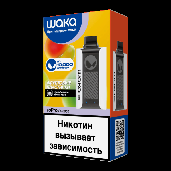 Электронка Waka Фруктовые Пластинки(10000 Затяжек) в Петропавловске-Камчатском