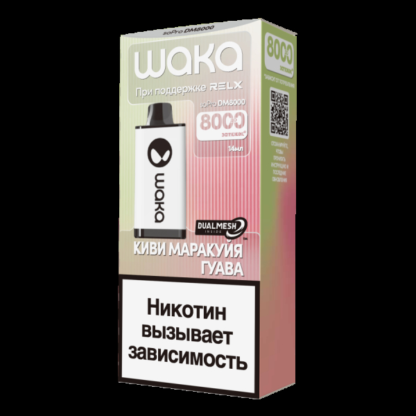Электронка Waka Киви Маракуйя Гуава (8000 Затяжек) в Петропавловске-Камчатском