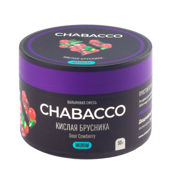 Смесь Chabacco Medium Sour Cowberry  50 гр в Петропавловске-Камчатском
