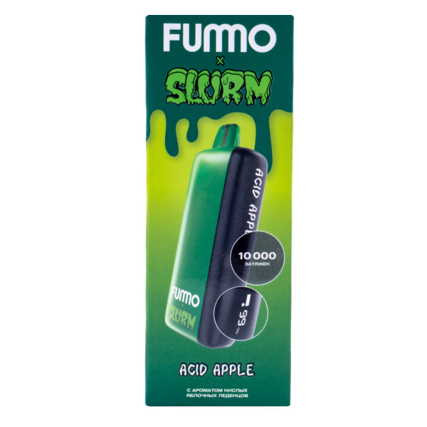Электронка Fummo Indic Slurm Кислые Яблочные Леденцы (10 000 Затяжек) в Петропавловске-Камчатском