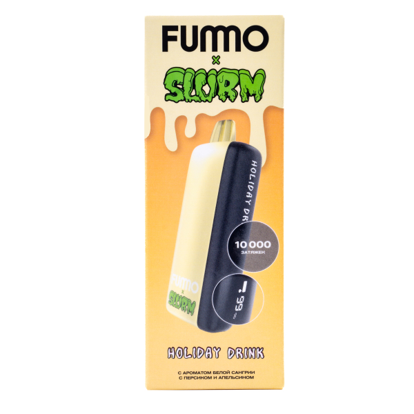 Электронка Fummo Indic Slurm Белая Сангрия С Персиком И Апельсином (10 000 Затяжек) в Петропавловске-Камчатском
