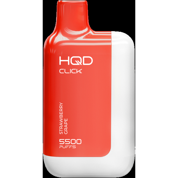 POD-система Hqd Click Устройство + Картридж Клубника Виноград (5500 Затяжек) в Петропавловске-Камчатском