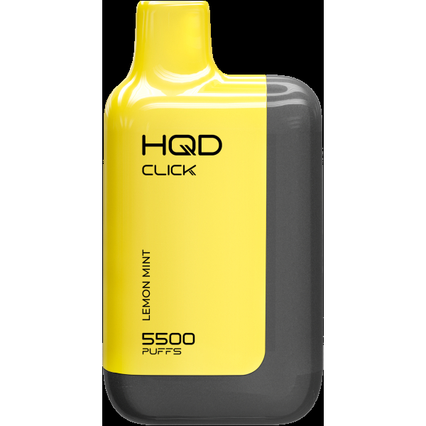 POD-система Hqd Click Устройство + Картридж Лимон Мята (5500 Затяжек) в Петропавловске-Камчатском