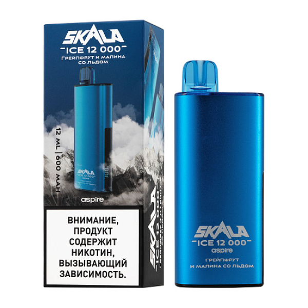 Электронка Skala Ice 12000 Грейпфрут И Малина Со Льдом в Петропавловске-Камчатском