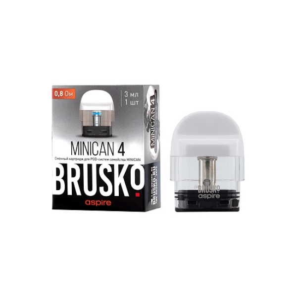 Сменный Картридж Brusko Minican 4 (3Мл) 0,8 Ом, Упак. 1 Шт белый в Петропавловске-Камчатском