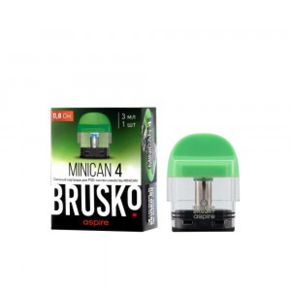 Сменный Картридж Brusko Minican 4 (3Мл) 0,8 Ом, Упак. 1 Шт зеленый в Петропавловске-Камчатском