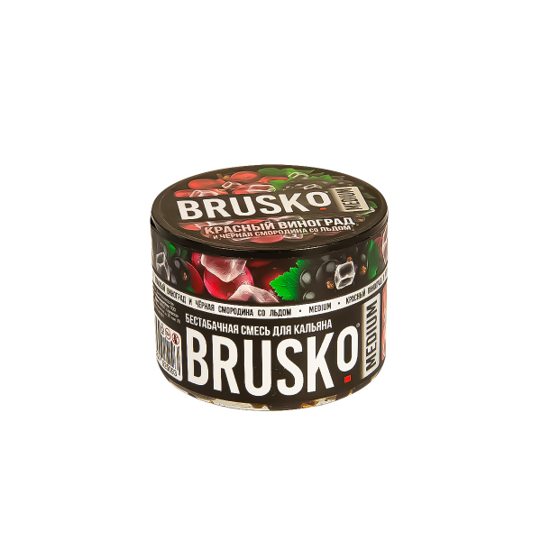 Смесь Brusko Medium Красный Виноград И Чёрная Смородина Со Льдом  50 гр в Петропавловске-Камчатском
