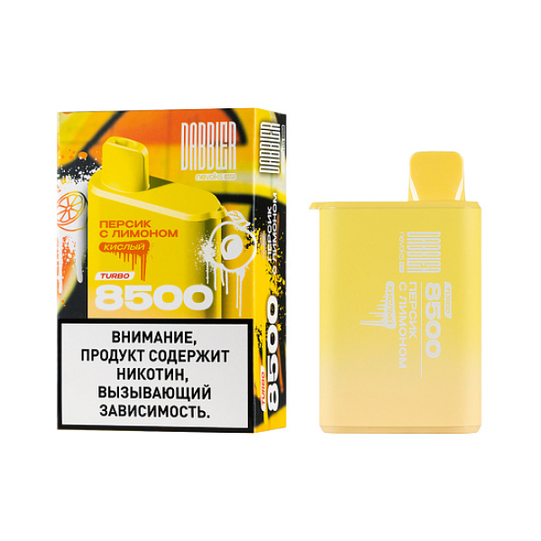 Электронка Dabbler Turbo Персик С Лимоном 8500 затяжек в Петропавловске-Камчатском