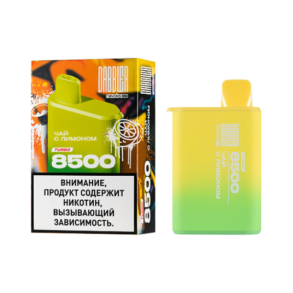 Электронка Dabbler Turbo Чай С Лимоном 8500 затяжек в Петропавловске-Камчатском