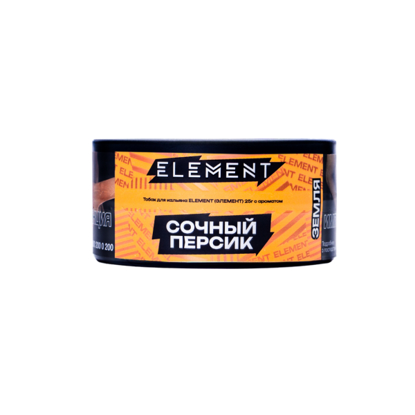 Табак Element Земля Rich Peach 25 грамм в Петропавловске-Камчатском