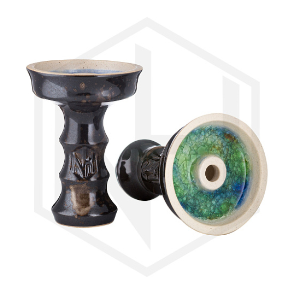 Чаша Nejn Lotus Glaze Black Черная для кальяна в Петропавловске-Камчатском