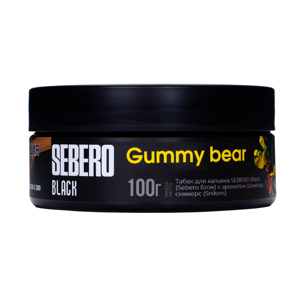 Табак Sebero Black Gummy Bear 100 грамм в Петропавловске-Камчатском