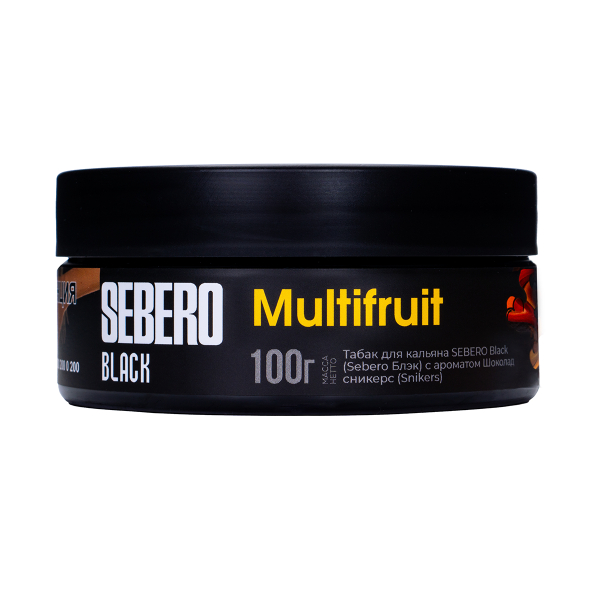 Табак Sebero Black Multifruit 100 грамм в Петропавловске-Камчатском