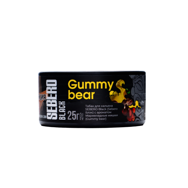 Табак Sebero Black Gummy Bear 25 грамм в Петропавловске-Камчатском