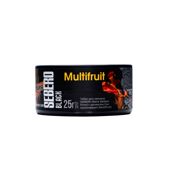 Табак Sebero Black Multifruit 25 грамм в Петропавловске-Камчатском