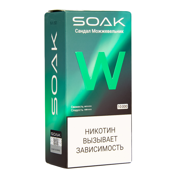 Электронная сигарета Soak W Сандал Можжевельник 10000 в Петропавловске-Камчатском