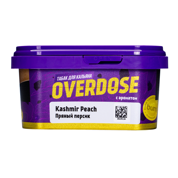 Табак Overdose Kashmir Peach 200 грамм в Петропавловске-Камчатском
