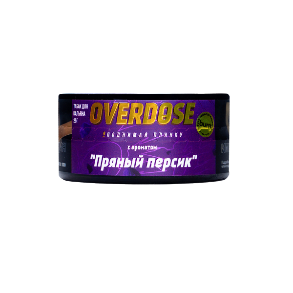 Табак Overdose Kashmir Peach 25 грамм в Петропавловске-Камчатском