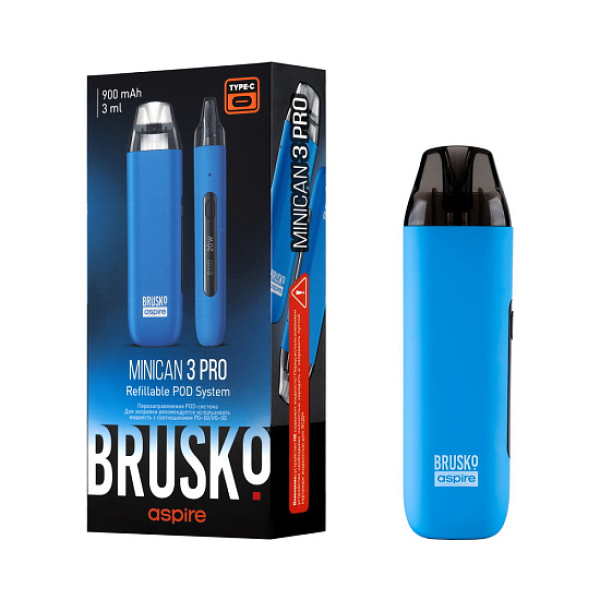 POD-система Brusko Minican 3 Pro синий в Петропавловске-Камчатском