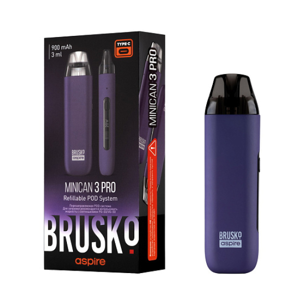POD-система Brusko Minican 3 Pro фиолетовый в Петропавловске-Камчатском