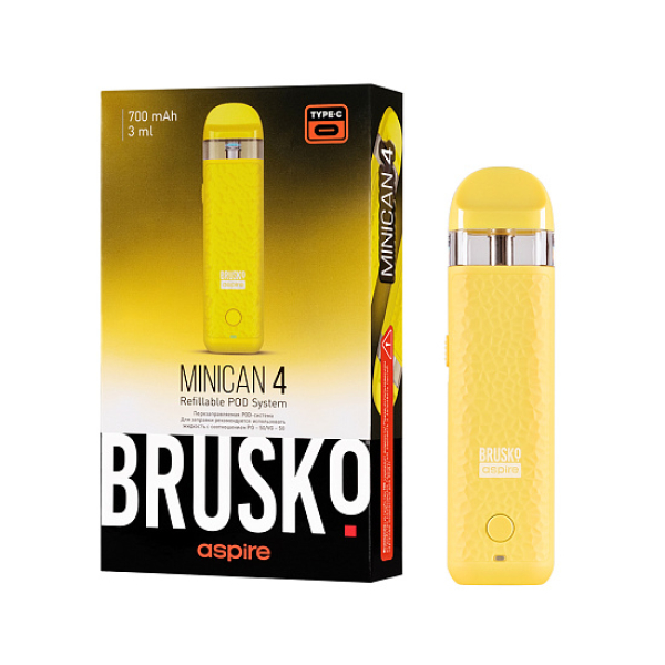 POD-система Brusko Minican 4 Желтый в Петропавловске-Камчатском