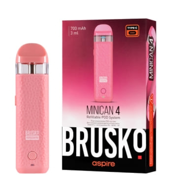 POD-система Brusko Minican 4 Розовый в Петропавловске-Камчатском