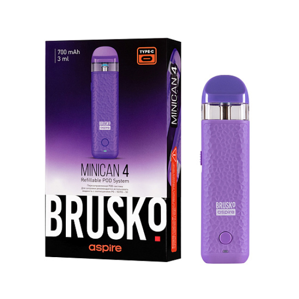 POD-система Brusko Minican 4 Фиолетовый в Петропавловске-Камчатском