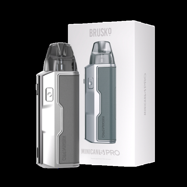 POD-система Brusko Minican 5 Pro Metallic Grey Красный,серый в Петропавловске-Камчатском