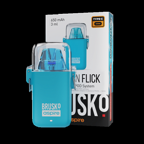 POD-система Brusko Minican Flick Голубой в Петропавловске-Камчатском